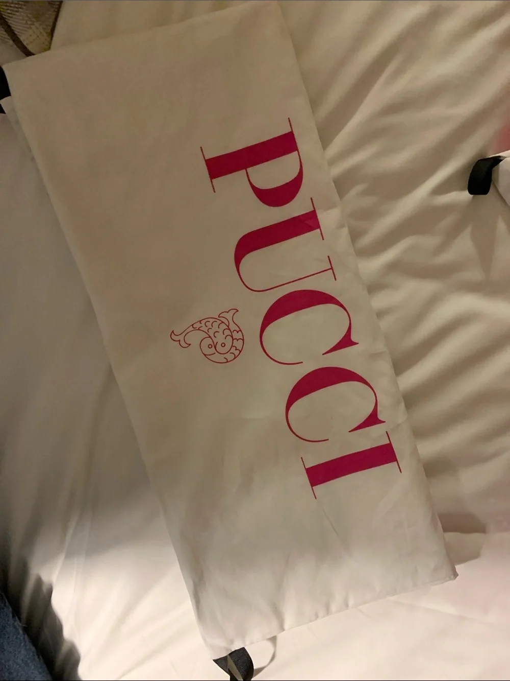Authentic large brand new Pucci dust bag, linen, must have!